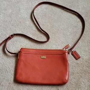 Coach pebbled leather Crossbody Purse